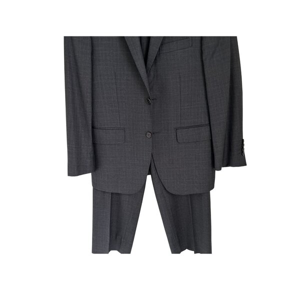 Pronto Uomo Suit Supper 1200 Wool Charcoal Gray Two-Button Suit Jacket & Pants S - Picture 6 of 16